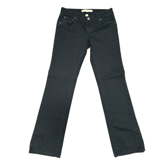 Agave Nectar Premium Denim Classic Straight Blackout Supima Flex Jet Black Jeans - Picture 1 of 13